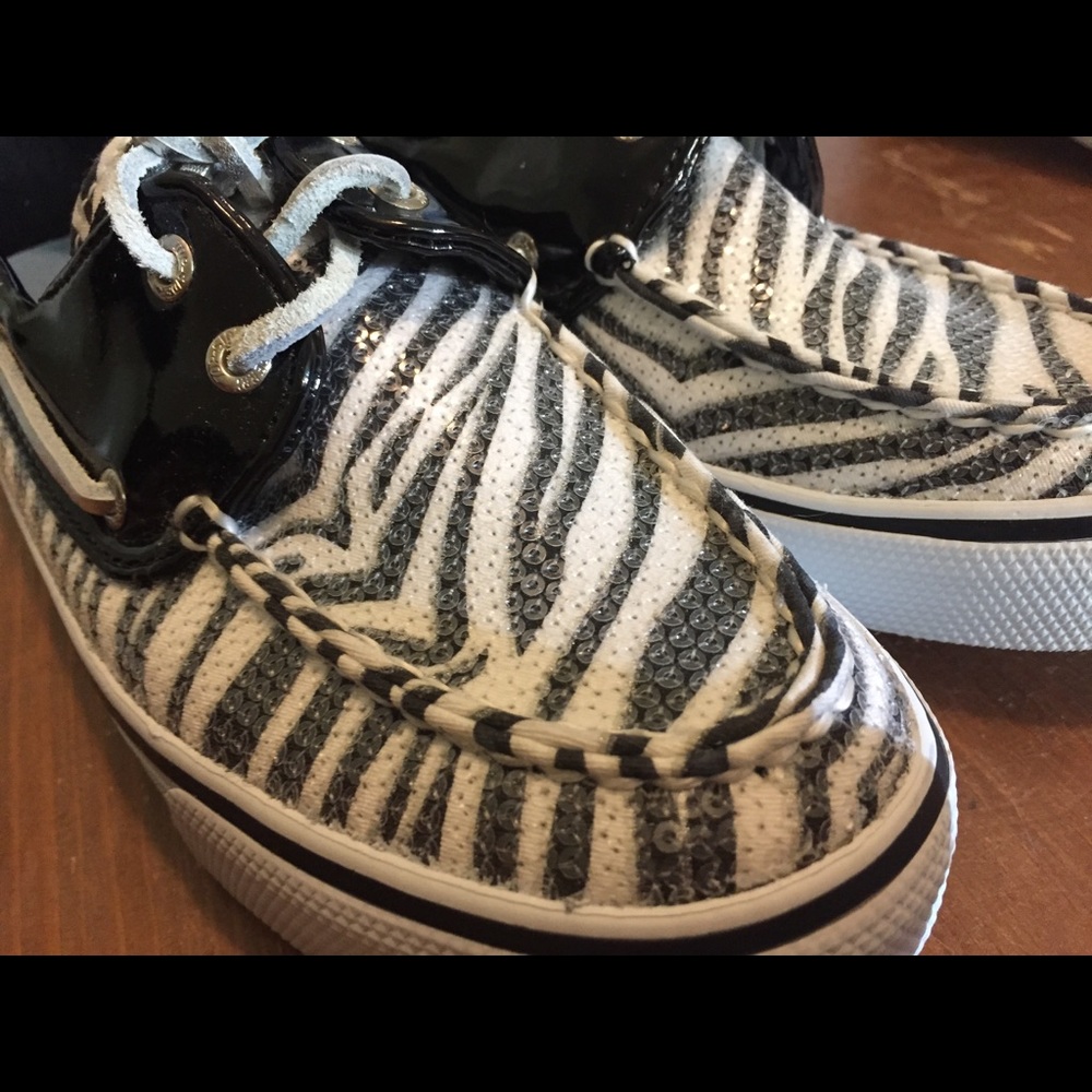 Nib Sperry Top-Sider Loafer Zebra Pattern - image 4